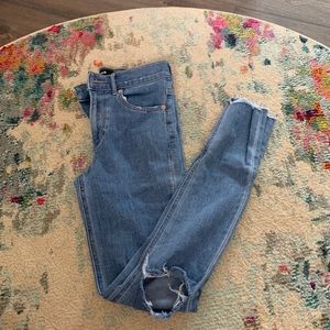 Express High Rise Raw Hem Legging